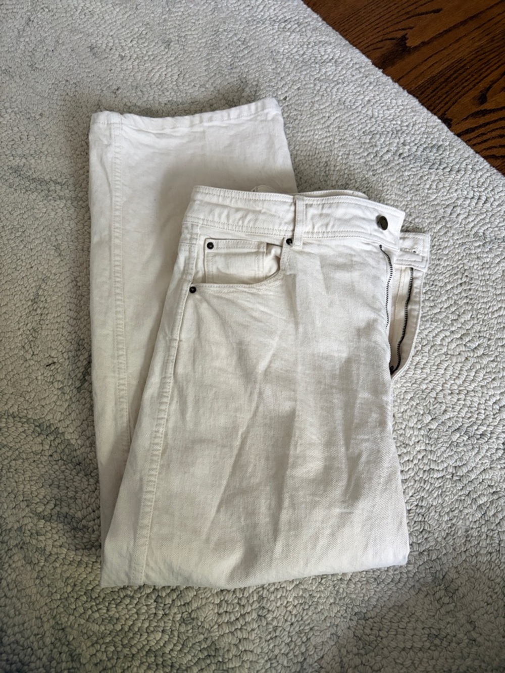 Sezane Off-White Denim Jeans